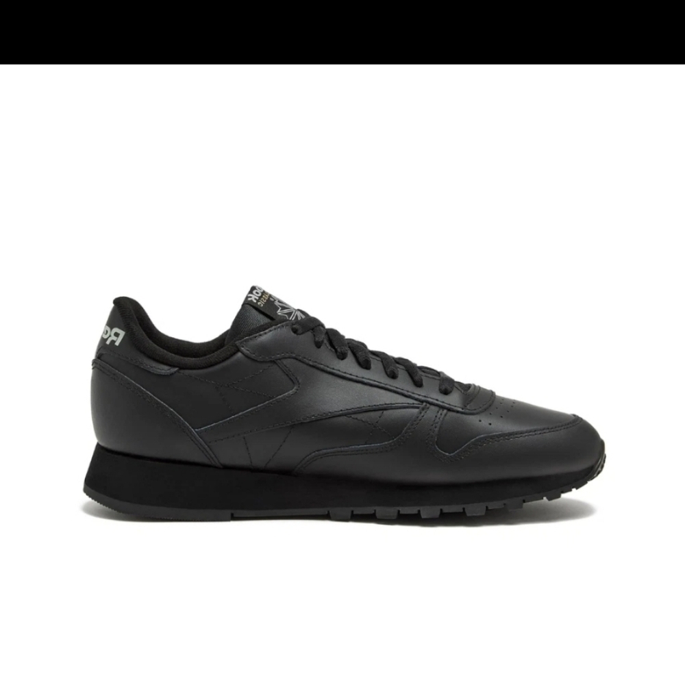 Reebok Men's Classic Leather Tennis Sneakers Core Black/Core Black/Pure Grey5 - Picture 4 of 7